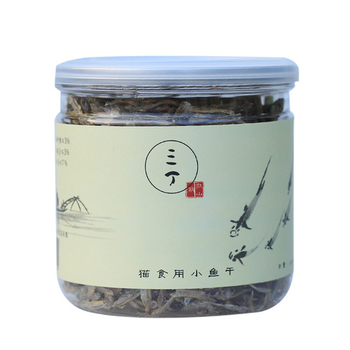 Sanding Cat Snacks Small Fish Dried Freshwater Fish Turtle Food Dry Food Pet Hamster Snacks Bottled River Fresh Dried Fish Non-bulk