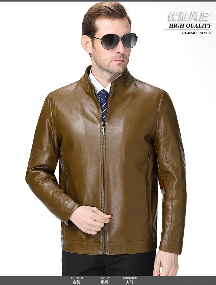 Veste cuir pour homme en En peau de mouton - Ref 3412449 Image 23