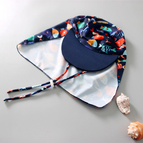 Children's swimsuit boy British warm children's sun protection swimsuit girl baby one-piece baby swimming suit quick-drying