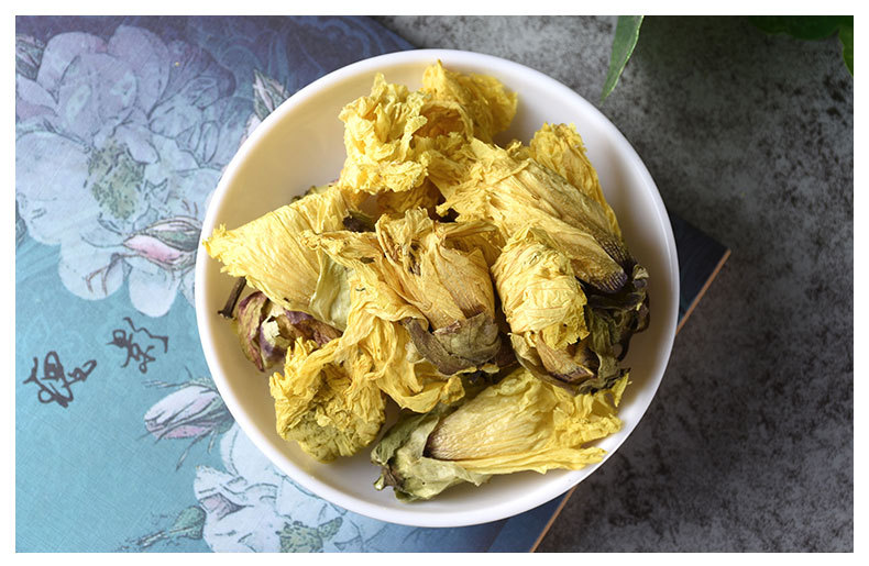 Huang Shu Kui Hua (Abelmoschus manihot) — Dried Sulfur-Free Food Herb Flowers, 500g key features