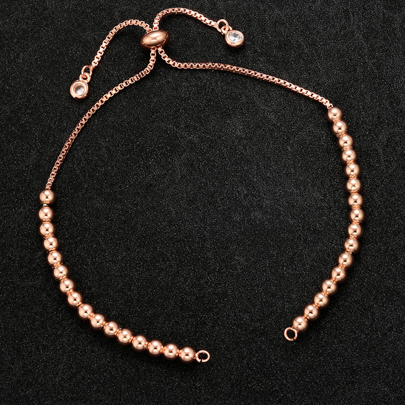 Plating Design Fashion Geometric Bracelet Accessories Copper Bead Chain Bracelet Accessories