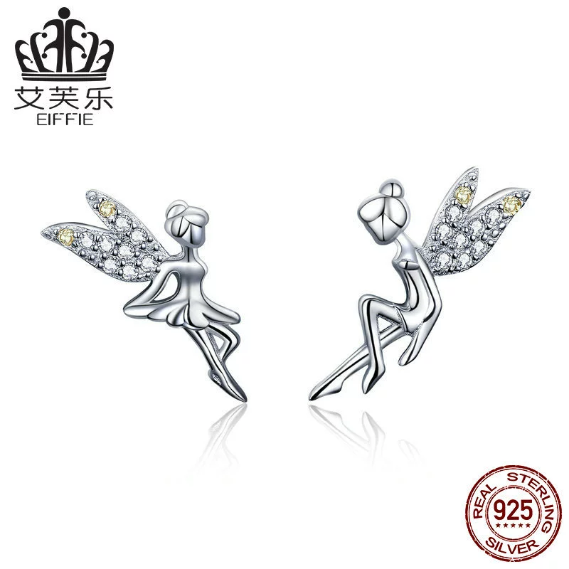 Genuine каменная инlay, серьги, милые цирконии, серебро пробы 925, цветочная