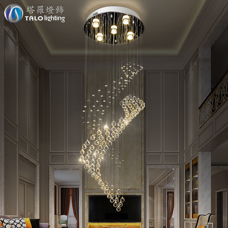 Cross-border modern LED crystal chandeli...