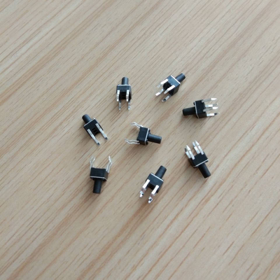 供应轻触开关 4.5*4.5立式四脚插件系列产品  环保耐温 质优价廉