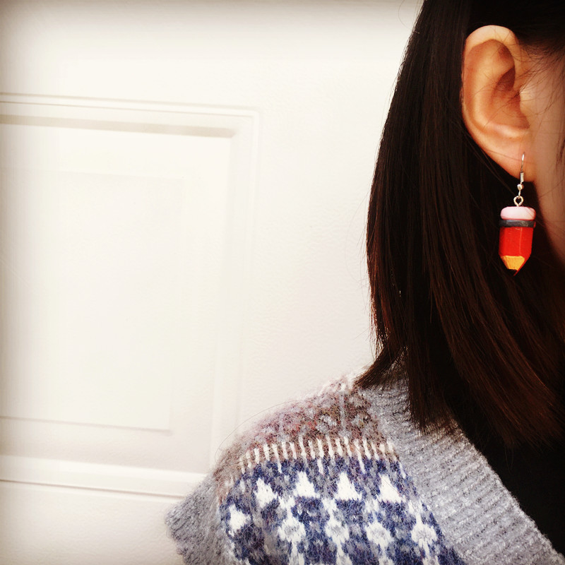 Drop Earrings Classification 1 Pair Cartoon Style Geometric Pencil Resin Drop Earrings