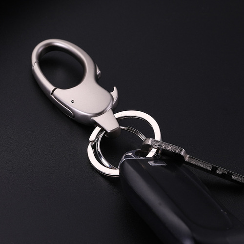 China Keychain New Creative Portable Bottle Opener Multifunctional Car Waist Hanging Alloy Metal Keychain