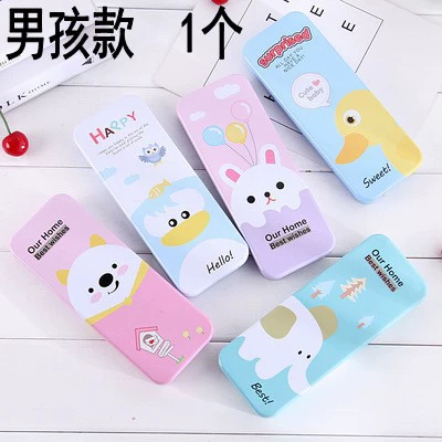 Pencil case for pencils, universal tin box, stationery