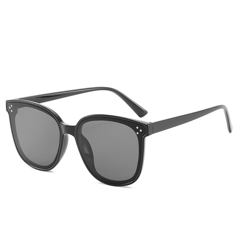 Moda V marca gafas de sol WeChat gafas de sol retro Harajuku caja cuadrada de satén gafas de sol 5203