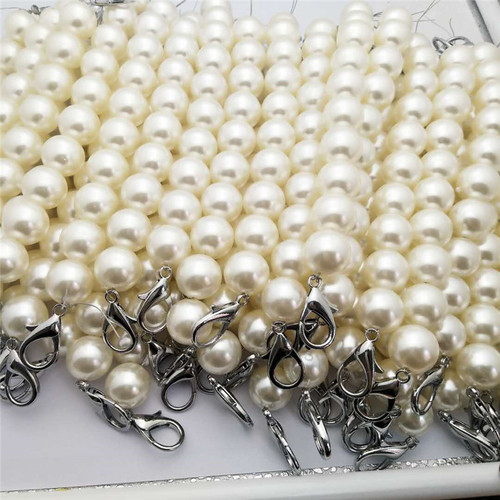 Direct selling DYI hand-woven material bag cloth bag hardware accessories pearl portable