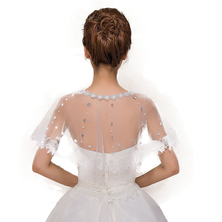 white summer thin cloak for bride