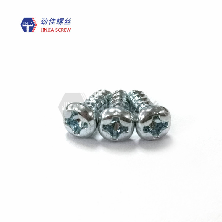 厂家直销电器螺丝圆头螺丝PA3*8环保蓝锌自攻螺丝