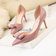 The 899-8 han edition style high heel with paint pointed hollow out sexy thin bowknot heels single woman shoes