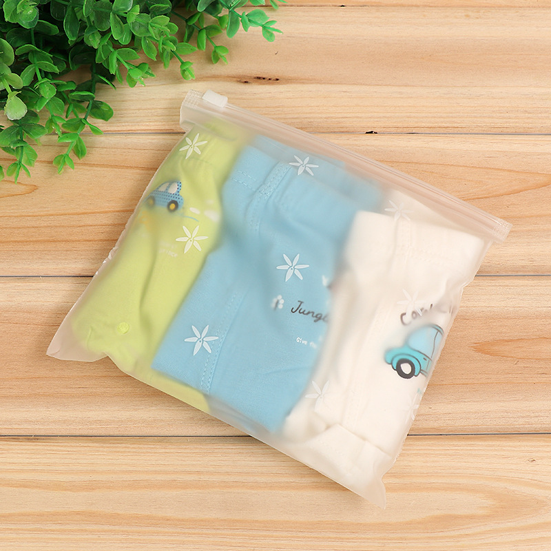 Bolsa de embalaje de ropa interior mate con cremallera mate semitransparente EVA bolsa universal de plástico en stock suministro directo de fábrica al por mayor