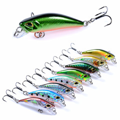 Spinning Lure Submerged Minnow 4.7cm/3.7g Artificial Bait Imitative Lure for Pike, Perch, and Driftwood