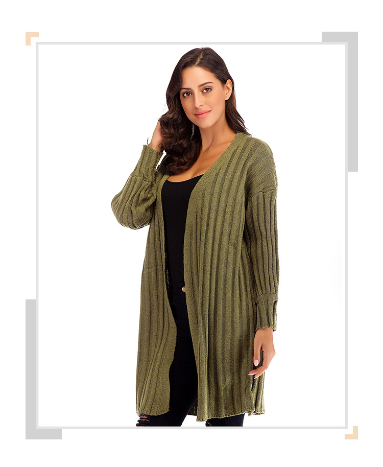 autumn new casual mid-length knitted cardigan  NSJR19762