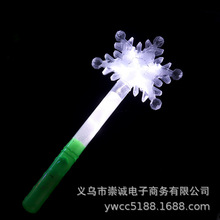 1165  LED发光雪花大棒   圣诞节雪花闪光棒 七彩闪光雪花棒