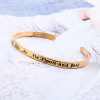 European and American new hand ornaments I love you to the moon and back engraving bracelet