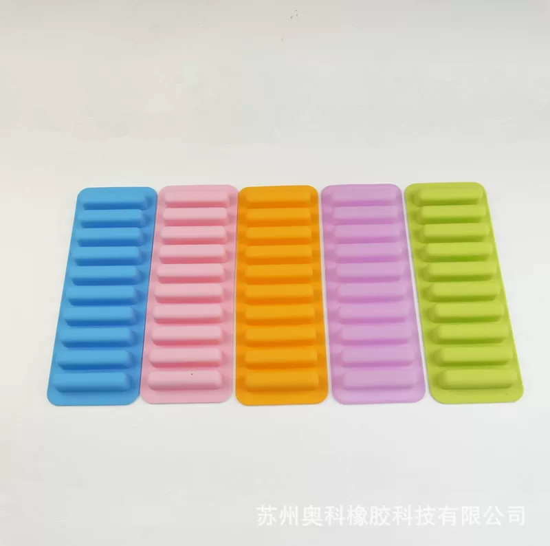 Platinum silicone compact acrylic mold, ice cubes, clay