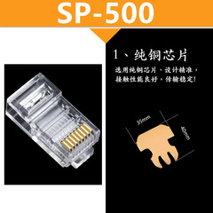 SERPOO Pure Copper Gold-Plated Category 5e RJ45 Unshielded Network Cable with 8P8C Computer Connector