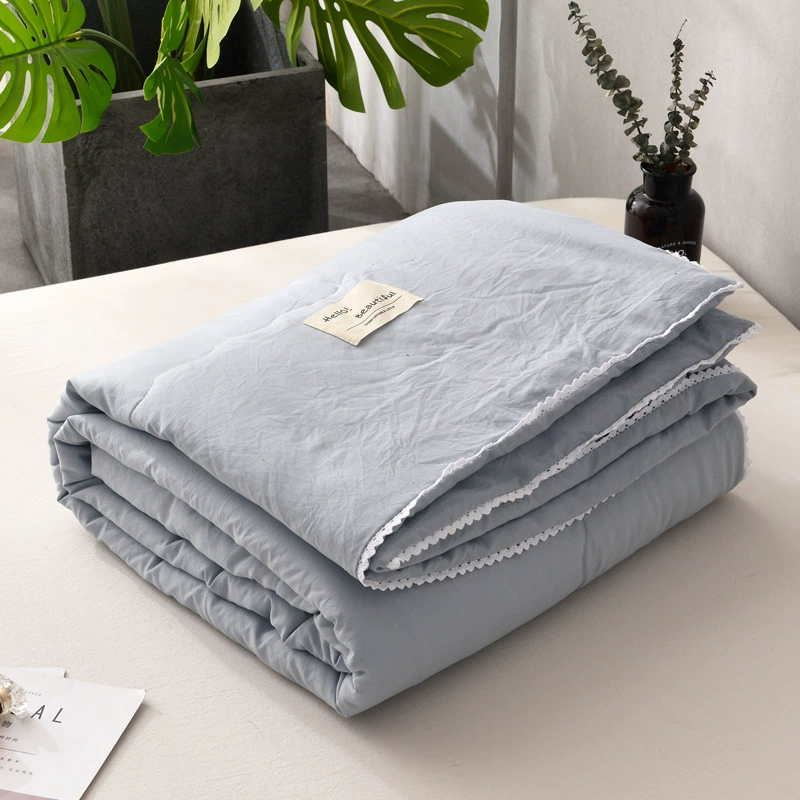 Ins маленькое свежее мытье хлопковое летнее прохладное одеяло сплошной цвет простое одеяло для кондиционирования воздуха летнее холодное одеяло весеннее и осеннее одеяло оптовая продажа с фабрики