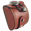 Leather automatic slingshot, magnetic strong magnet, street belt bag, internet celebrity