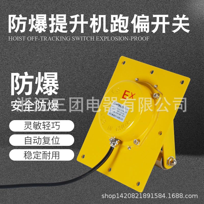 皮带机跑偏开关防爆提升机跑偏开关BKPT1胶带提升机跑偏开关 厂销