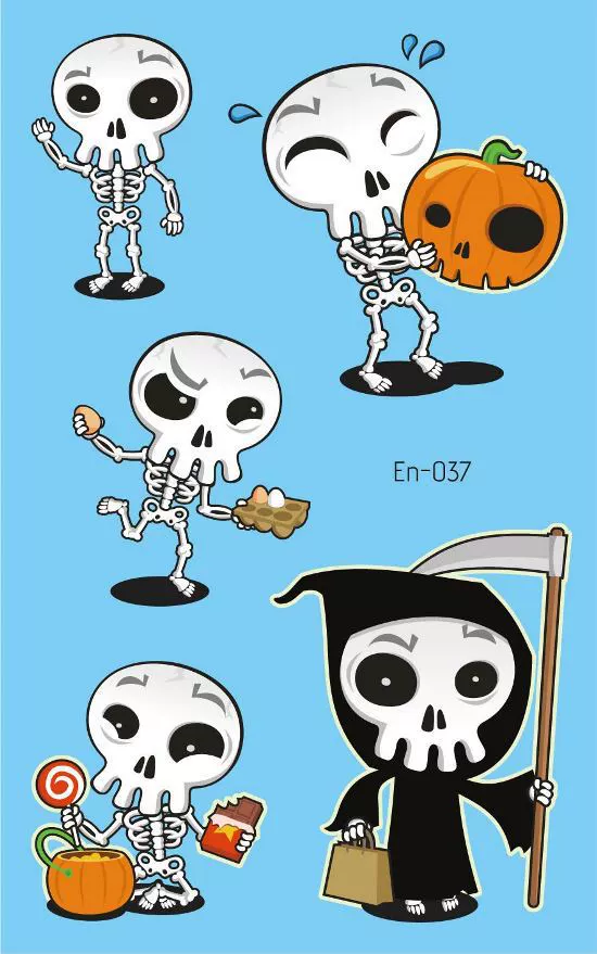 Children's ecological tattoo stickers, Amazon, halloween