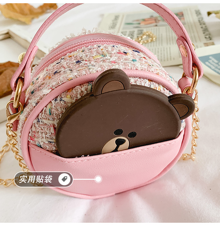 Children's Pearl Messenger Bag Shoulder Bag Small Round Bag display picture 25