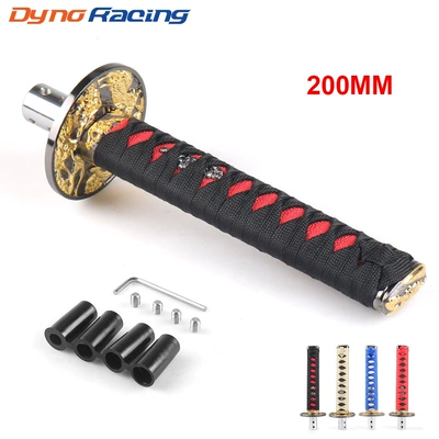 Car modification personalized long Bushido gear head universal racing manual shift handle 20CM (Cab and accessories)