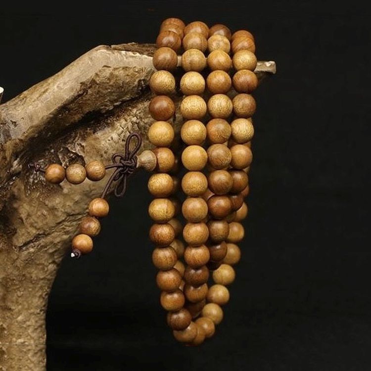 Lobular Machilus Watkins Phoebe Dead wood Old material gold Beads Hand string 8mm men and women beads Bracelet