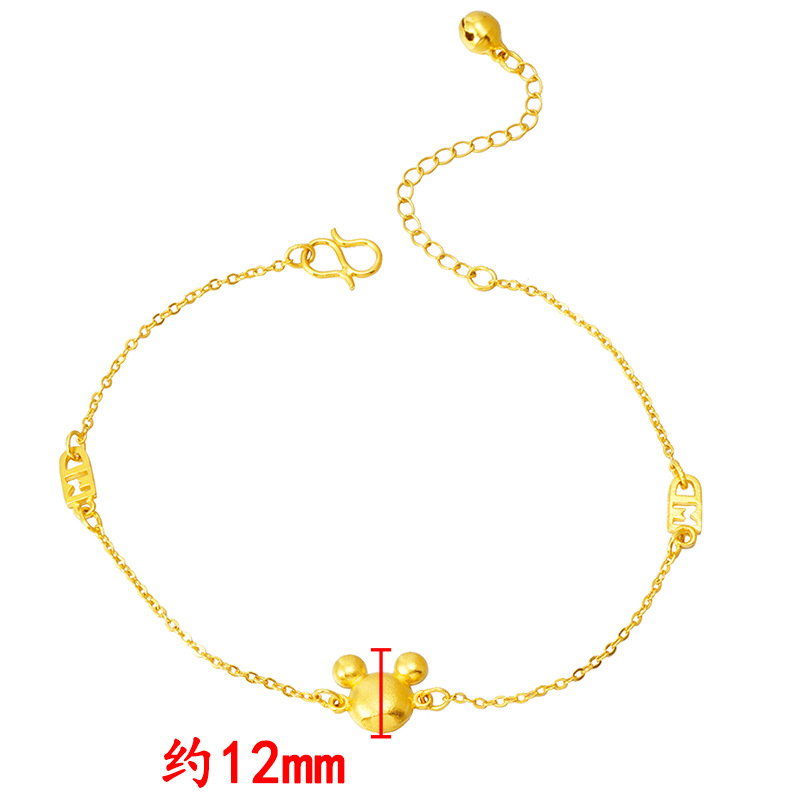 Nuevo MI y Qi toe tobillos mujeres Vietnam arena oro moda coreana cobre chapado en oro pie joyería al por mayor