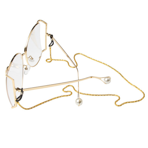 Glasses accessories metal hollow anti-slip glasses chain rope outdoor sports adult and children adjustable lanyard strap