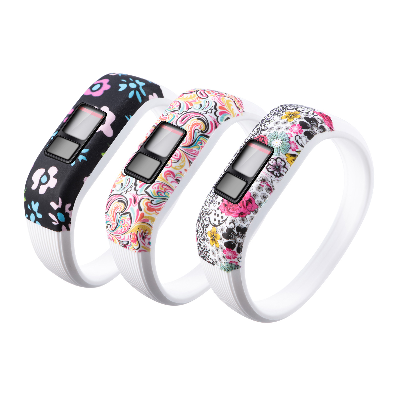Suitable for Garmin Vivofit JR2 buckless wristband Garmin Vivofit3 children's silicone multi-color wristband undefined