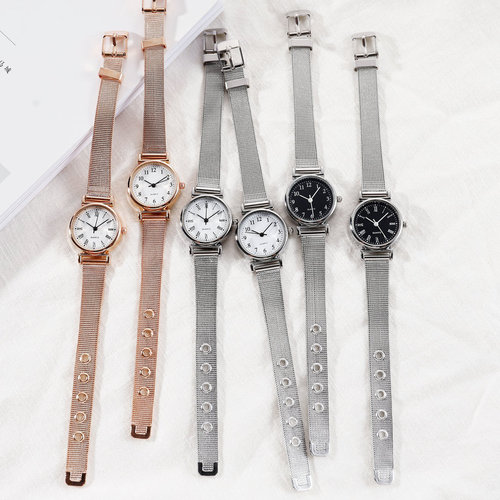 Retro watch for female students Korean version simple fashion trend casual atmosphere ins college Harajuku style quartz watch for women