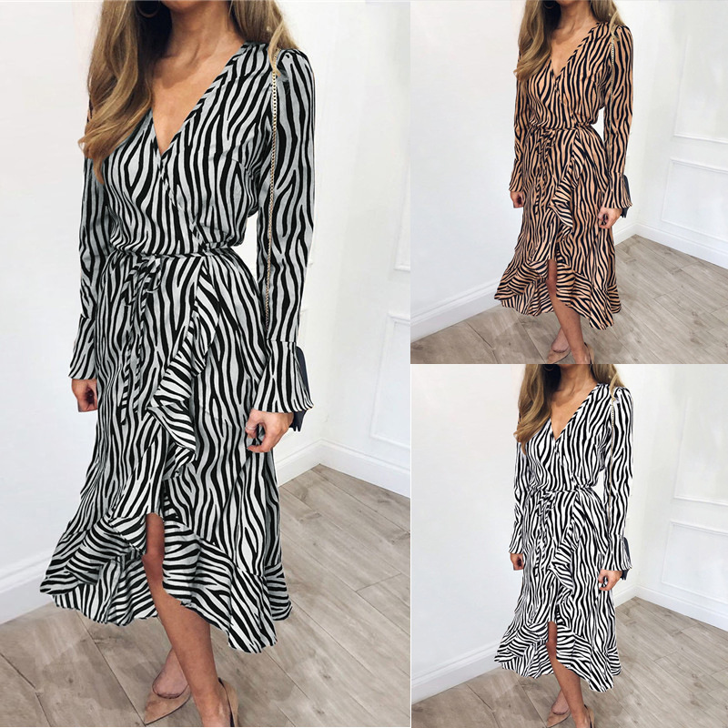 Zebra Pattern Dress Image 1