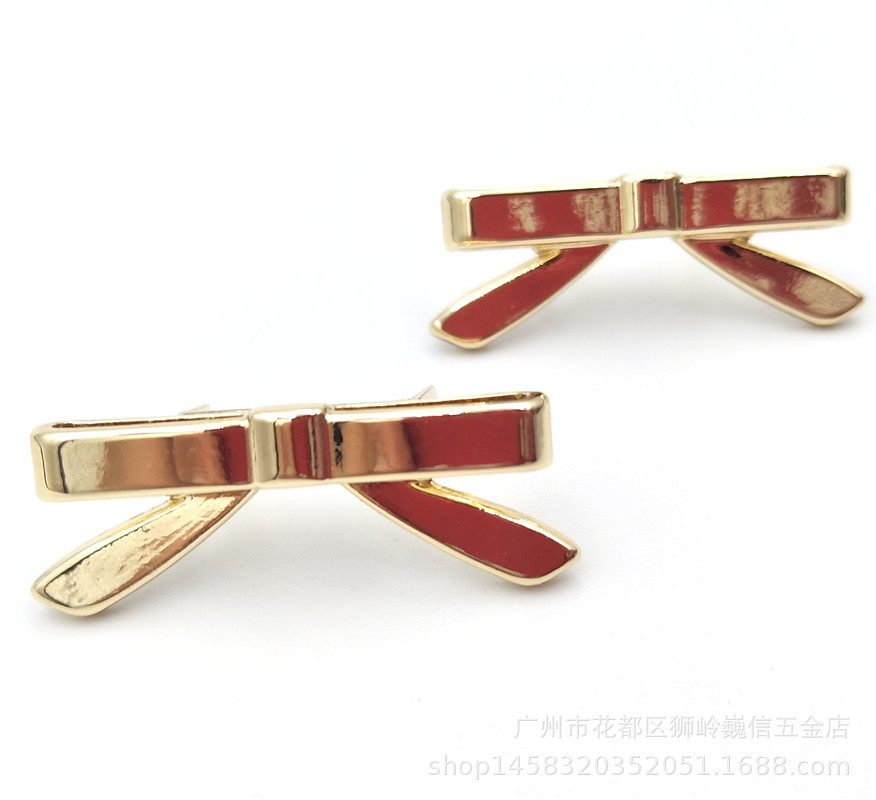 批发银包金属合金扣蝴蝶结小商标包包小五金蝴蝶节标牌样板专区