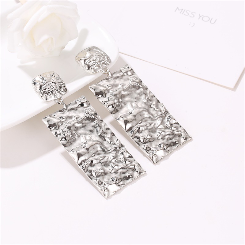 Fashion Geometric Plating Alloy No Inlaid Earrings Ear Studs display picture 4