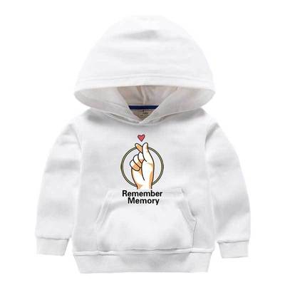 全棉加厚童卫衣 比心印花连帽卫衣380克加厚保暖卫衣男女童童装