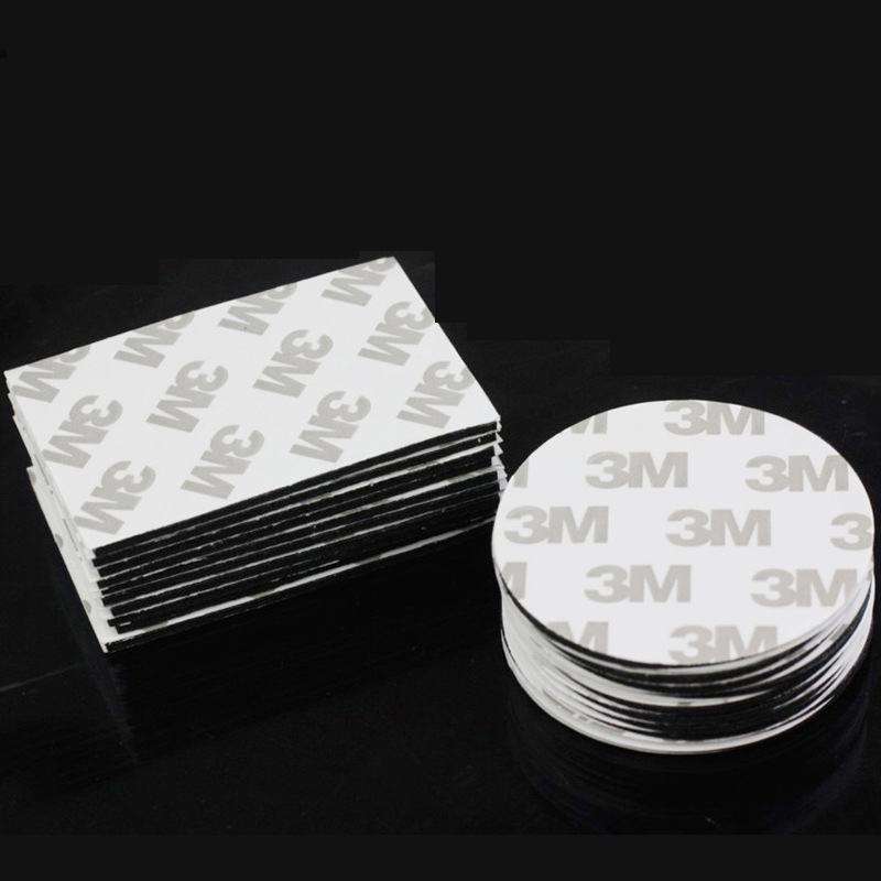 无痕双面胶贴 3M强力泡棉泡沫胶贴 圆形挂钩胶 方形白色双面胶贴