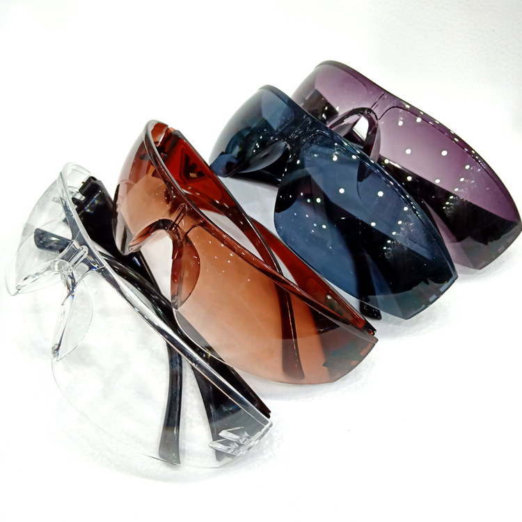 PC Plastic Windproof Mirror Goggles Cycl...