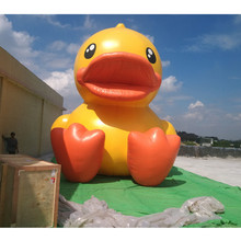 水上充气大黄鸭帐篷 卡通动物仿真模型 可定制充气模型