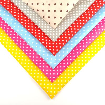 涤纶圆点布料 工艺品包包里布 帽子布 玩具布 各种尺寸现货供|ru