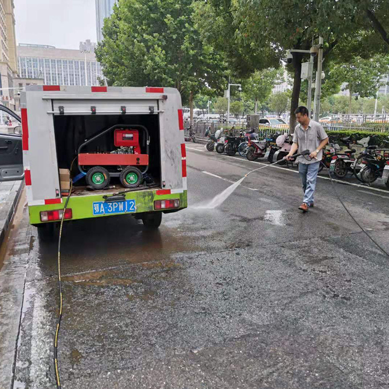 管道疏通高压清洗机在市政保洁方面的应用 管道疏通高压清洗机在市政保洁方面的应用