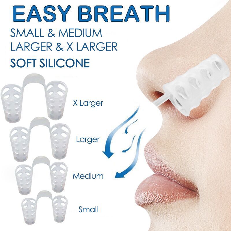 Snoring men's nasal congestion respirato...