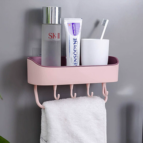 The bathroom wall -mounted bathroom storage rack is avoided.