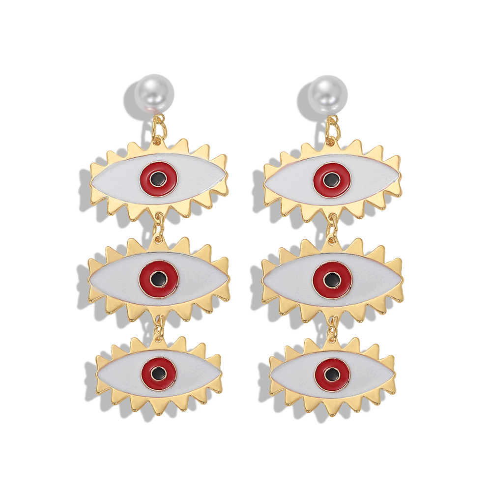 Explosion Style Alloy Oil Drop Earring Trend Earrings Fashion Jewelry Accessories display picture 7