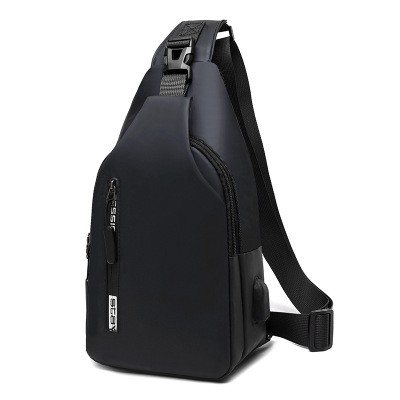 new pattern Solid The single shoulder bag usb Chest pack motion leisure time Inclined shoulder bag outdoors Travelling bag Men's bag Cross border wholesale