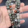 Factory direct selling African bloodstone scattered beads round beads bracelet necklace accessories natural stone semi -finished beads wholesale