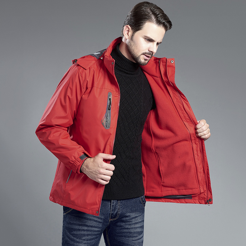 outdoors Pizex Triple Removable Two piece set Windbreak waterproof Cold keep warm Large Mountaineering suit customized