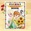 Cartoon children's coloring book, stickers for early age, book with pictures, crayons, graffiti, 4-10 years